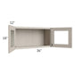 RTA Catalina Mist 36" x 18" Decorative Wall Cabinet with 1 Decorative End Panel