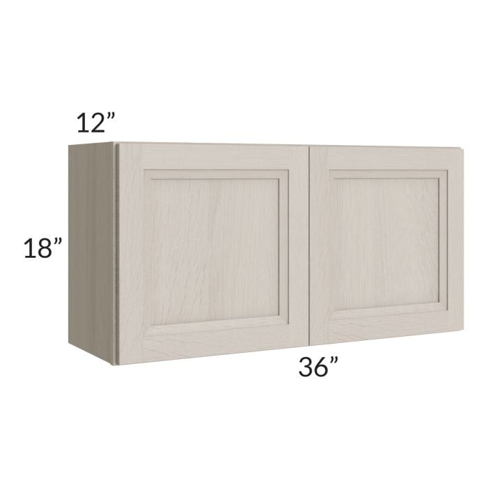 RTA Catalina Mist 36" x 18" Wall Cabinet with 1 Decorative End Panel