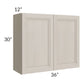 RTA Catalina Mist 36" x 30" Wall Cabinet with 1 Decorative End Panel
