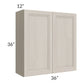 RTA Catalina Mist 36" x 36" Wall Cabinet with 1 Decorative End Panel