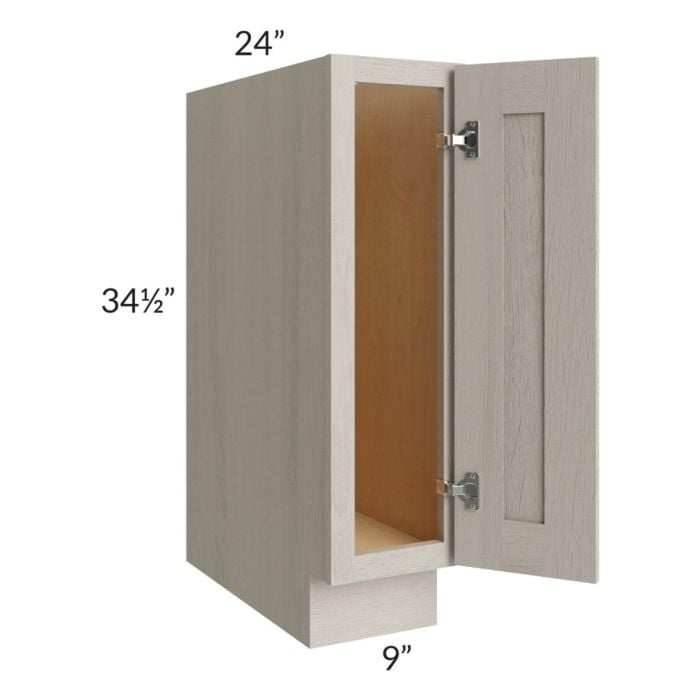 RTA Catalina Mist 9" Base Tray Cabinet with 1 Decorative End Panel
