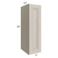 RTA Catalina Mist 9" x 30" Wall Cabinet with 1 Decorative End Panel