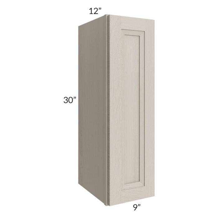 RTA Catalina Mist 9" x 30" Wall Cabinet with 1 Decorative End Panel