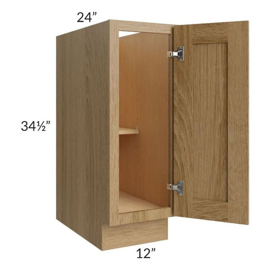 RTA Catalina Toffee 12" Full Height Door Base Cabinet