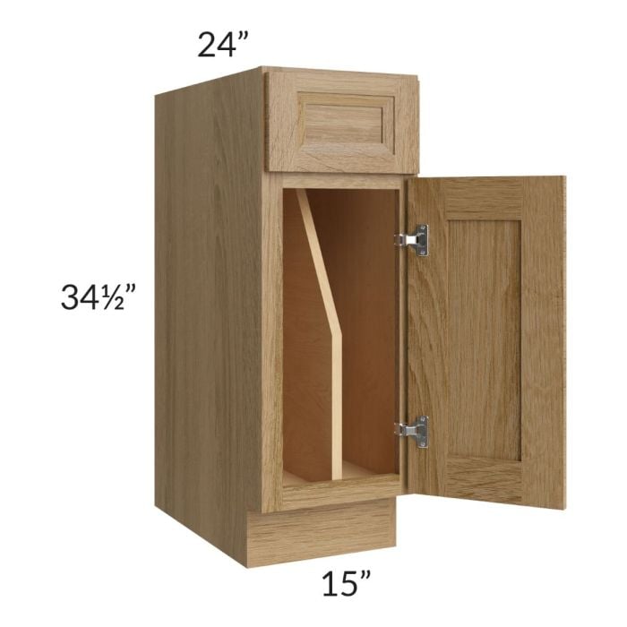 RTA Catalina Toffee 12" Tray Divider Base Cabinet
