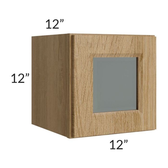 RTA Catalina Toffee 12" x 12" Decorative Wall Cabinet with 1 Decorative End Panel