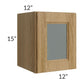 RTA Catalina Toffee 12" x 15" Decorative Wall Cabinet with 1 Decorative End Panel