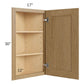 RTA Catalina Toffee 12" x 30" Angle Wall Cabinet