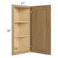 RTA Catalina Toffee 12" x 36" Angle Wall Cabinet