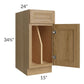 RTA Catalina Toffee 15" Tray Divider Base Cabinet