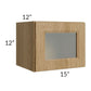 RTA Catalina Toffee 15" x 12" Decorative Wall Cabinet with 1 Decorative End Panel