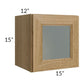 RTA Catalina Toffee 15" x 15" Decorative Wall Cabinet with 2 Decorative End Panels