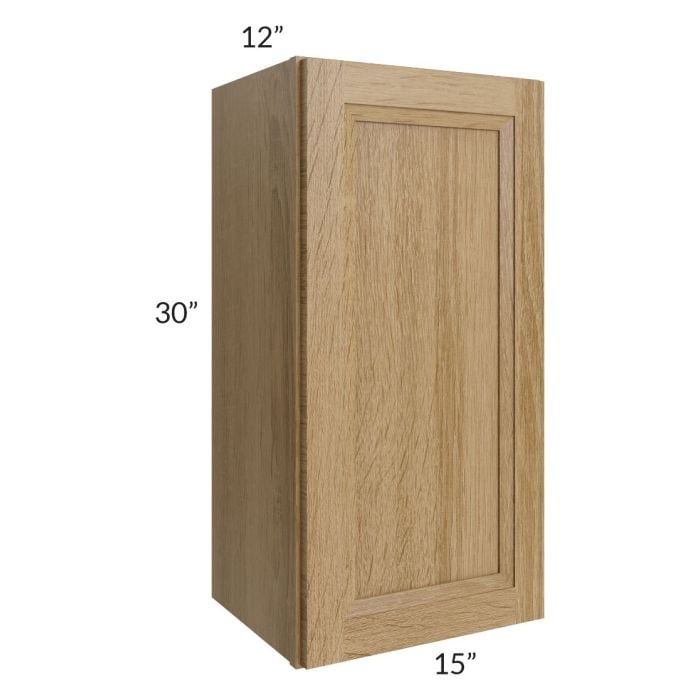 RTA Catalina Toffee 15" x 30" Wall Cabinet with 2 Decorative End Panels