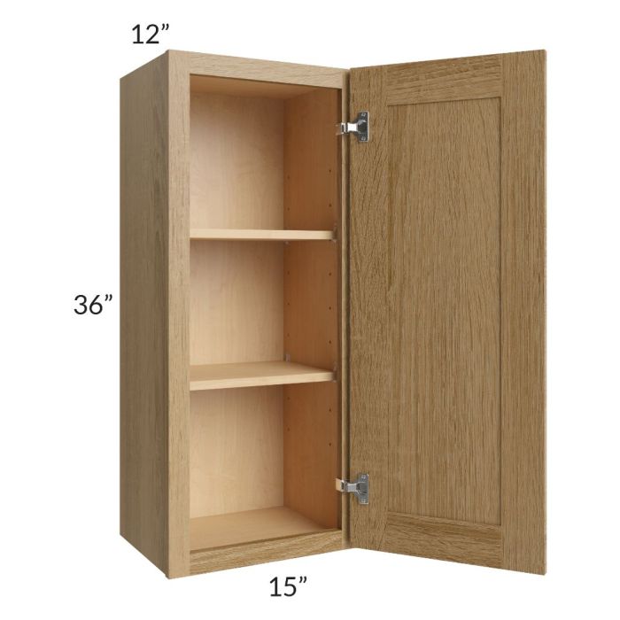 RTA Catalina Toffee 15" x 36" Wall Cabinet