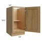 RTA Catalina Toffee 18" Full Height Door Base Cabinet with 2 Decorative End Panels