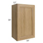 RTA Catalina Toffee 18" x 30" Wall Cabinet with 1 Decorative End Panel