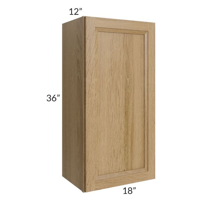 RTA Catalina Toffee 18" x 36" Wall Cabinet with 2 Decorative End Panels