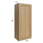 RTA Catalina Toffee 18" x 42" Wall Cabinet with 1 Decorative End Panel