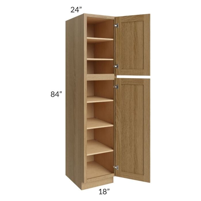 RTA Catalina Toffee 18" x 84" x 24" Wall Pantry Cabinet
