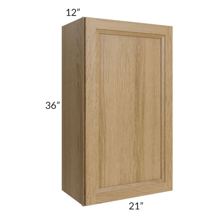 RTA Catalina Toffee 21" x 36" Wall Cabinet with 2 Decorative End Panels