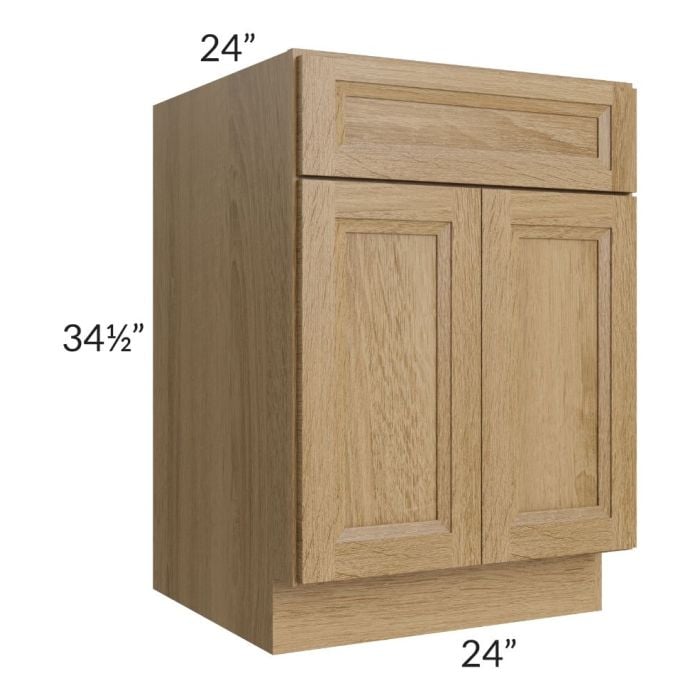 RTA Catalina Toffee 24" Base Cabinet with 1 Decorative End Panel