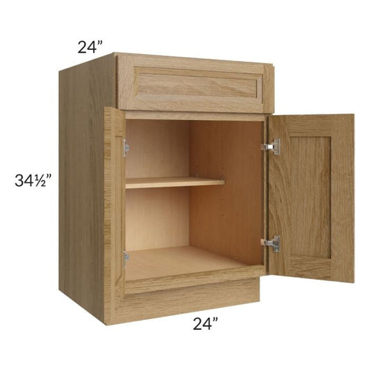 RTA Catalina Toffee 24" Base Cabinet with 1 Roll Out Tray