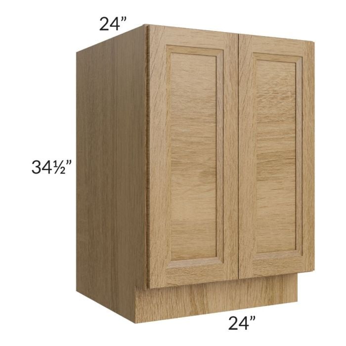 RTA Catalina Toffee 24" Full Height Door Base Cabinet with 1 Decorative End Panel