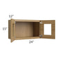 RTA Catalina Toffee 24" x 15" Decorative Wall Cabinet with 2 Decorative End Panels