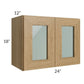 RTA Catalina Toffee 24" x 18" Decorative Wall Cabinet with 1 Decorative End Panel