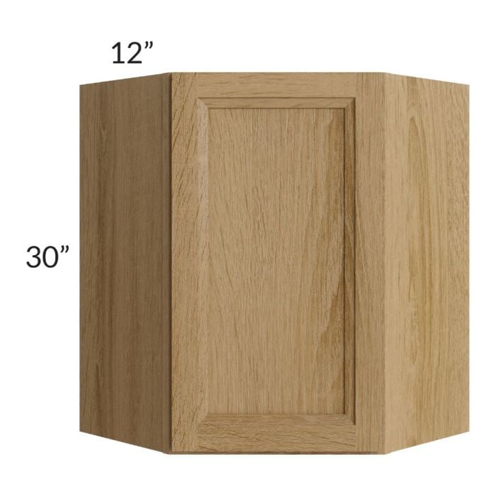 RTA Catalina Toffee 24" x 30" Wall Diagonal Corner Cabinet