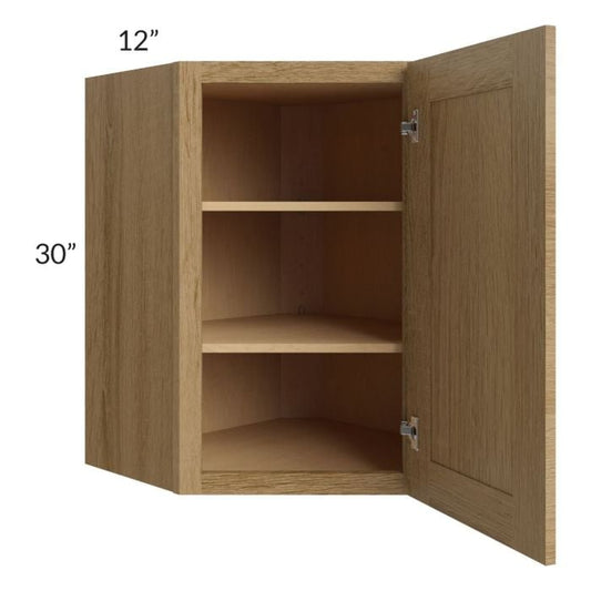 RTA Catalina Toffee 24" x 30" Wall Diagonal Corner Cabinet