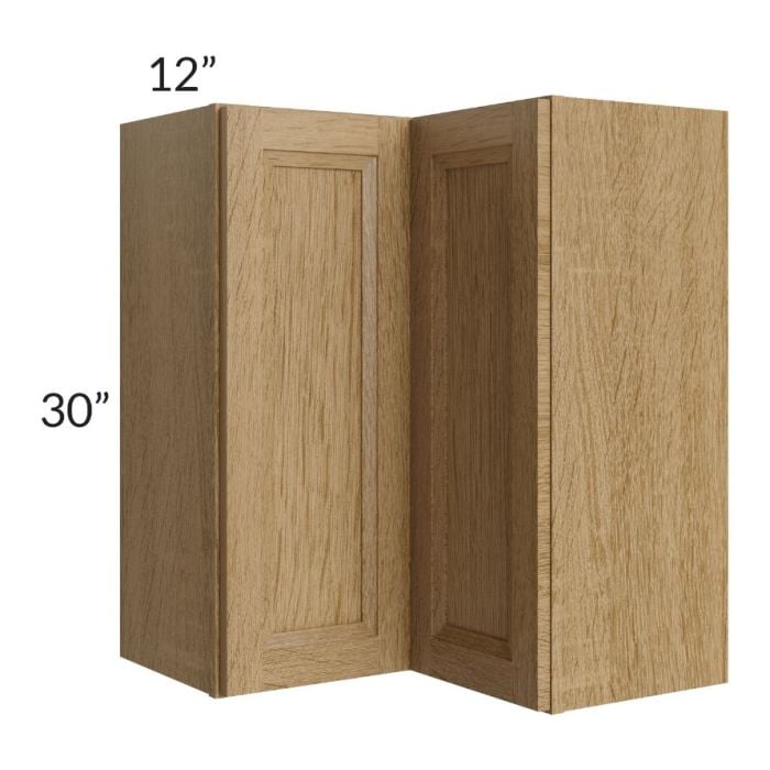 RTA Catalina Toffee 24" x 30" Wall Easy Reach Cabinet with 1 Decorative End Panel