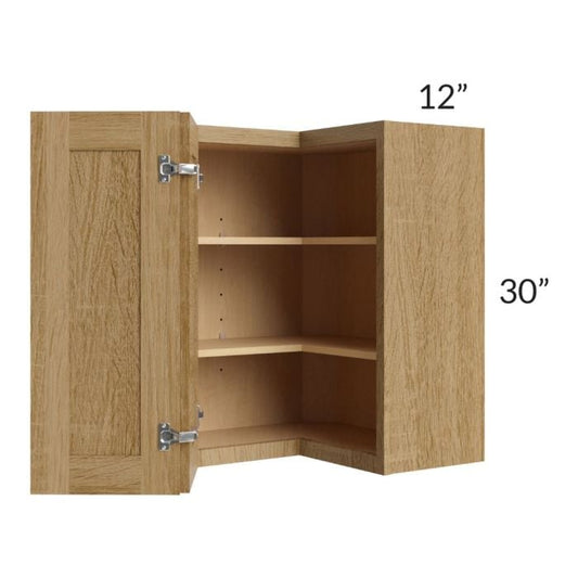 RTA Catalina Toffee 24" x 30" Wall Easy Reach Cabinet with 2 Decorative End Panels