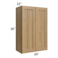 RTA Catalina Toffee 24" x 36" Wall Cabinet with 1 Decorative End Panel