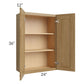 RTA Catalina Toffee 24" x 36" Wall Cabinet with 1 Decorative End Panel