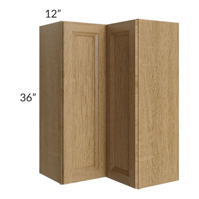 RTA Catalina Toffee 24" x 36" Wall Easy Reach Cabinet with 1 Decorative End Panel