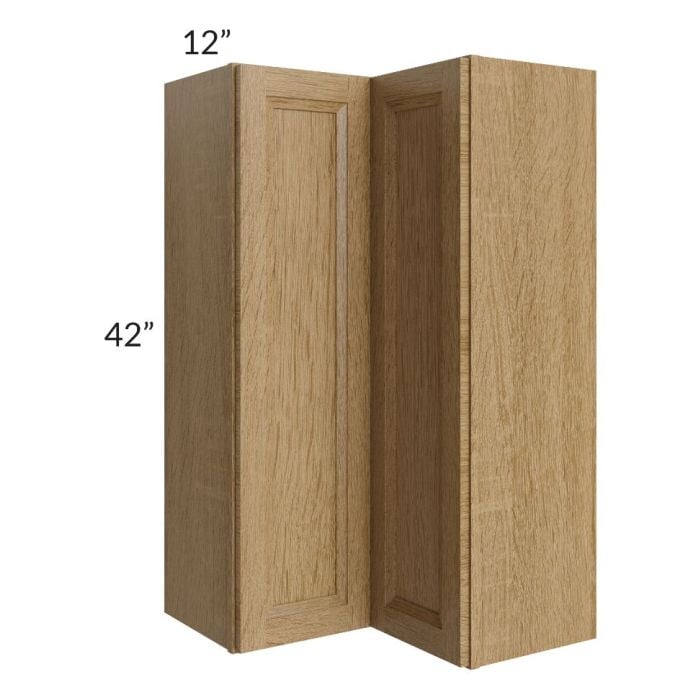 RTA Catalina Toffee 24" x 42" Wall Easy Reach Cabinet with 2 Decorative End Panels