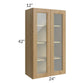 RTA Catalina Toffee 24" x 42" Wall Glass Door Cabinet (Prepped for Glass Doors)