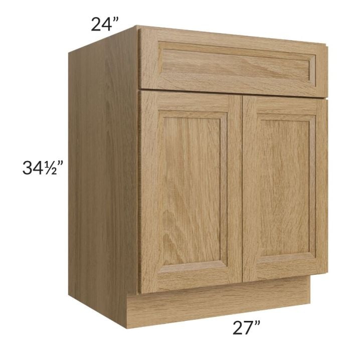 RTA Catalina Toffee 27" Base Cabinet with 1 Decorative End Panel