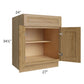 RTA Catalina Toffee 27" Base Cabinet with 1 Decorative End Panel