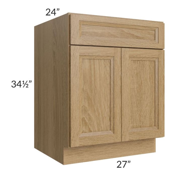 RTA Catalina Toffee 27" Base Cabinet with 2 Decorative End Panels