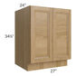RTA Catalina Toffee 27" Full Height Door Base Cabinet with 1 Decorative End Panel