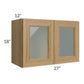 RTA Catalina Toffee 27" x 18" Decorative Wall Cabinet with 2 Decorative End Panels