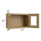 RTA Catalina Toffee 27" x 18" Decorative Wall Cabinet with 2 Decorative End Panels