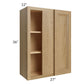 RTA Catalina Toffee 27" x 36" Wall Blind Cabinet with 1 Decorative End Panel