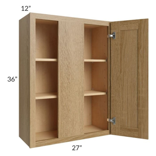 RTA Catalina Toffee 27" x 36" Wall Blind Cabinet with 1 Decorative End Panel
