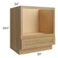 RTA Catalina Toffee 30" Microwave Base Cabinet with 2 Decorative End Panels