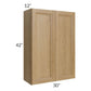 RTA Catalina Toffee 30" x 42" Wall Cabinet with 1 Decorative End Panel