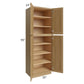 RTA Catalina Toffee 30" x 90" x 24" Wall Pantry Cabinet with 1 Decorative End Panel