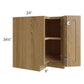 RTA Catalina Toffee 33" Corner Base Cabinet